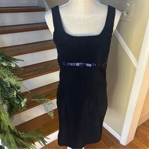 Vintage Alyn Paige New York Velvet Mini Dress size 9/10 Retro Y2K Club-Core NYC